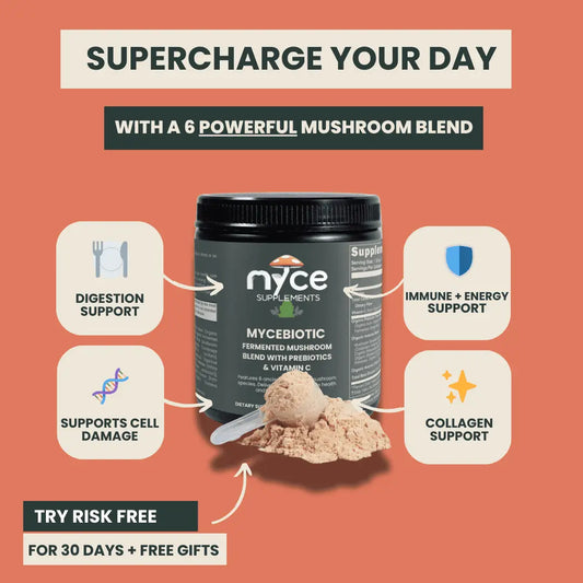 MyceBiotic Fermented Mushroom Blend with Prebiotics & Vitamin C