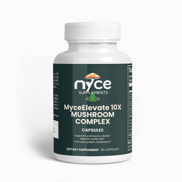 MyceElevate 10X Mushroom Complex – Immune, Brain & Energy Support