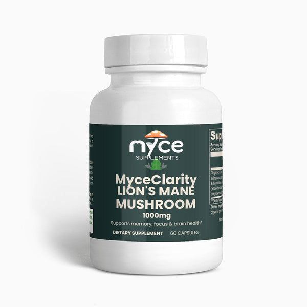 MyceClarity Lion’s Mane Mushroom 1000 mg – Memory, Focus & Brain Health